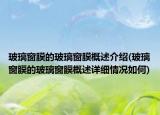 玻璃窗膜的玻璃窗膜概述介绍(玻璃窗膜的玻璃窗膜概述详细情况如何)