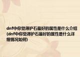 dnf中你觉得护石最好的属性是什么介绍(dnf中你觉得护石最好的属性是什么详细情况如何)