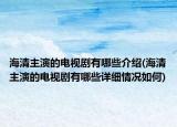 海清主演的电视剧有哪些介绍(海清主演的电视剧有哪些详细情况如何)