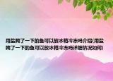 用盐腌了一下的鱼可以放冰箱冷冻吗介绍(用盐腌了一下的鱼可以放冰箱冷冻吗详细情况如何)