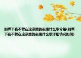 别丢下我不管在这漆黑的夜晚什么歌介绍(别丢下我不管在这漆黑的夜晚什么歌详细情况如何)