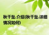 秋千坠.介绍(秋千坠.详细情况如何)