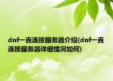 dnf一直连接服务器介绍(dnf一直连接服务器详细情况如何)
