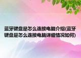 蓝牙键盘是怎么连接电脑介绍(蓝牙键盘是怎么连接电脑详细情况如何)