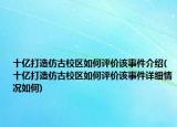 十亿打造仿古校区如何评价该事件介绍(十亿打造仿古校区如何评价该事件详细情况如何)