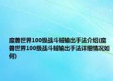 魔兽世界100级战斗贼输出手法介绍(魔兽世界100级战斗贼输出手法详细情况如何)