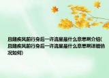 且随疾风前行身后一许流星是什么意思啊介绍(且随疾风前行身后一许流星是什么意思啊详细情况如何)