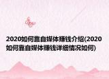 2020如何靠自媒体赚钱介绍(2020如何靠自媒体赚钱详细情况如何)