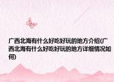 广西北海有什么好吃好玩的地方介绍(广西北海有什么好吃好玩的地方详细情况如何)