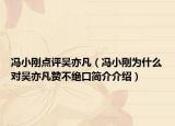 冯小刚点评吴亦凡（冯小刚为什么对吴亦凡赞不绝口简介介绍）