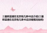 三菱欧蓝德在北京有几家4S店介绍(三菱欧蓝德在北京有几家4S店详细情况如何)