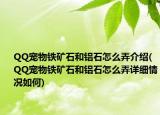 QQ宠物铁矿石和铝石怎么弄介绍(QQ宠物铁矿石和铝石怎么弄详细情况如何)