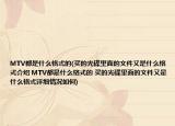 MTV都是什么格式的(买的光碟里面的文件又是什么格式介绍 MTV都是什么格式的 买的光碟里面的文件又是什么格式详细情况如何)