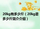 20kg有多少斤（20kg是多少斤简介介绍）