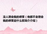 没人理会我的感受（他都不会理会我的感受是什么歌简介介绍）