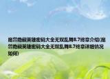 魔兽隐藏英雄密码大全无双乱舞8.7终章介绍(魔兽隐藏英雄密码大全无双乱舞8.7终章详细情况如何)