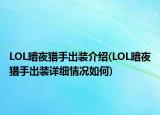 LOL暗夜猎手出装介绍(LOL暗夜猎手出装详细情况如何)
