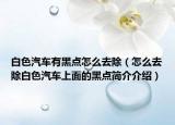 白色汽车有黑点怎么去除（怎么去除白色汽车上面的黑点简介介绍）