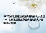 PPT如何批量缩放界面内图形的大小介绍(PPT如何批量缩放界面内图形的大小详细情况如何)