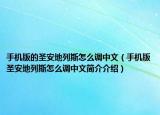 手机版的圣安地列斯怎么调中文（手机版圣安地列斯怎么调中文简介介绍）