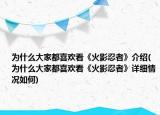 为什么大家都喜欢看《火影忍者》介绍(为什么大家都喜欢看《火影忍者》详细情况如何)