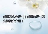 戒指怎么分尺寸（戒指的尺寸怎么算简介介绍）