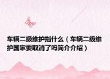 车辆二级维护指什么（车辆二级维护国家要取消了吗简介介绍）