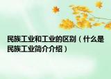 民族工业和工业的区别（什么是民族工业简介介绍）