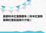 豪爵铃木红宝踏板车（铃木红宝和豪爵红宝区别简介介绍）