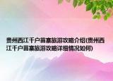 贵州西江千户苗寨旅游攻略介绍(贵州西江千户苗寨旅游攻略详细情况如何)