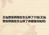 王灿曾安琪现在怎么样了介绍(王灿曾安琪现在怎么样了详细情况如何)