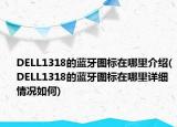 DELL1318的蓝牙图标在哪里介绍(DELL1318的蓝牙图标在哪里详细情况如何)