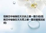 钱枫空中瑜伽在天天向上哪一期介绍(钱枫空中瑜伽在天天向上哪一期详细情况如何)