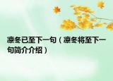 凛冬已至下一句（凛冬将至下一句简介介绍）