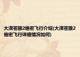 大漠苍狼2绝密飞行介绍(大漠苍狼2绝密飞行详细情况如何)