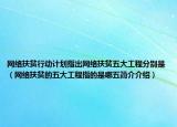网络扶贫行动计划指出网络扶贫五大工程分别是（网络扶贫的五大工程指的是哪五简介介绍）