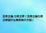 五年之痛,七年之痒（五年之痛七年之痒是什么意思简介介绍）