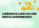 九阴真经四内怎么获得介绍(九阴真经四内怎么获得详细情况如何)