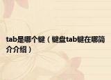 tab是哪个键（键盘tab键在哪简介介绍）