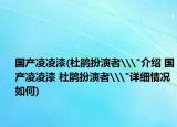 国产凌凌漆(杜鹃扮演者\