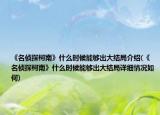 《名侦探柯南》什么时候能够出大结局介绍(《名侦探柯南》什么时候能够出大结局详细情况如何)