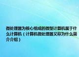 微处理器为核心组成的微型计算机属于什么计算机（计算机微处理器又称为什么简介介绍）