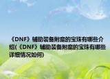 《DNF》辅助装备附魔的宝珠有哪些介绍(《DNF》辅助装备附魔的宝珠有哪些详细情况如何)