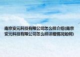 南京安元科技有限公司怎么样介绍(南京安元科技有限公司怎么样详细情况如何)