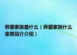 葬爱家族是什么（葬爱家族什么意思简介介绍）