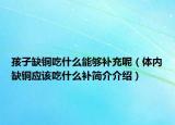 孩子缺铜吃什么能够补充呢（体内缺铜应该吃什么补简介介绍）