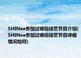 SHINee参加过哪些综艺节目介绍(SHINee参加过哪些综艺节目详细情况如何)