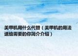 美甲机用什么代替（美甲机的用法 送给需要的你简介介绍）