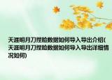 天涯明月刀捏脸数据如何导入导出介绍(天涯明月刀捏脸数据如何导入导出详细情况如何)