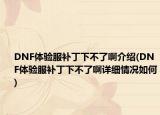 DNF体验服补丁下不了啊介绍(DNF体验服补丁下不了啊详细情况如何)